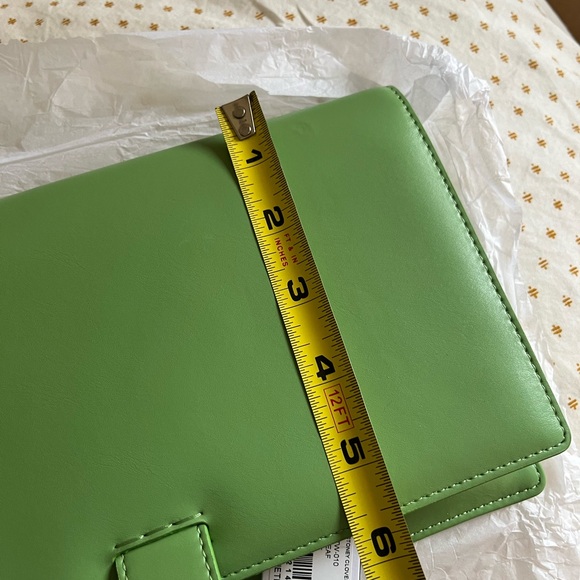 Green Leather Clutch - Picture 4 of 6